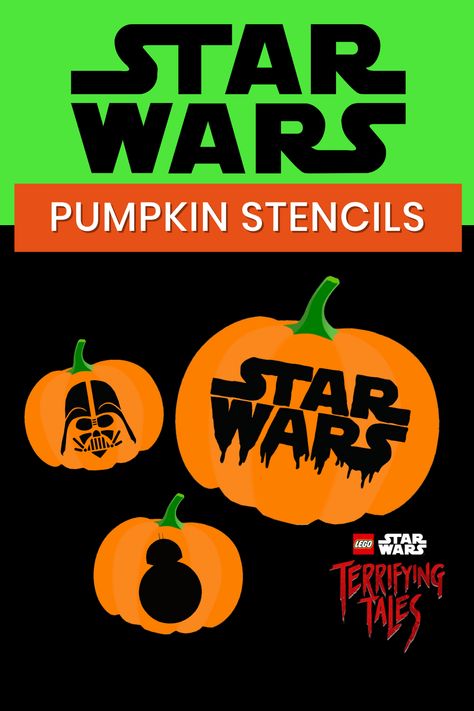 Star Wars Pumpkin Stencils and Templates Darth Vader Pumpkin Stencil, Star Wars Pumpkin Carving, Darth Vader Pumpkin, Star Wars Pumpkin, Pumpkin Stencils, Pumpkin Carvings, Vader Star Wars, Pumpkin Stencil, Star Wars Logo