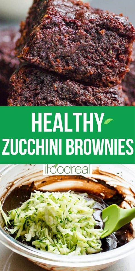 Zucchini Brownies are so fudgy and made healthy with sneaky veggies, whole wheat flour and no refined sugar. They are so rich and chocolaty, no will complain (or even know) they are eating healthy brownies, trust me. These super moist, fudge like brownies will be your new favorite dessert that will be requested over and over again! High Protein Black Bean Brownies, Black Bean Zucchini Brownies, Black Bean Flour Recipes, Minimal Recipes, Black Bean Brownies Healthy, Gf Brownies, Zucchini Desserts, Zucchini Recipes Dessert, Zucchini Recipes Healthy