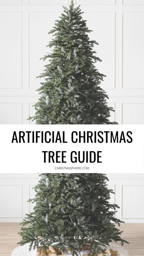 unsure whether you should buy a real Christmas tree or an artificial tree? Our artificial Christmas tree guide will help you pick the best Christmas tree for your home this Christmas! #christmastrees #artificialchristmastrees #christmasdecorations #christmas #christmastreeguide Christmas Tree Guide, 9ft Christmas Tree, Best Artificial Christmas Trees, Types Of Christmas Trees, Best Christmas Tree, Realistic Artificial Christmas Trees, Fake Christmas Trees, Faux Christmas Trees, Fiber Optic Christmas Tree