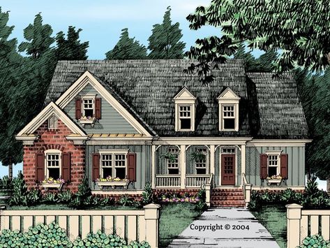 Country House Plan, 086H-0079 Craftsman Cottage House Plans, Cottage Flooring, Craftsman Cottage, Bungalow House Plans, Country Style House Plans, Country House Plan, Bungalow House, Craftsman House Plans, Country House Plans