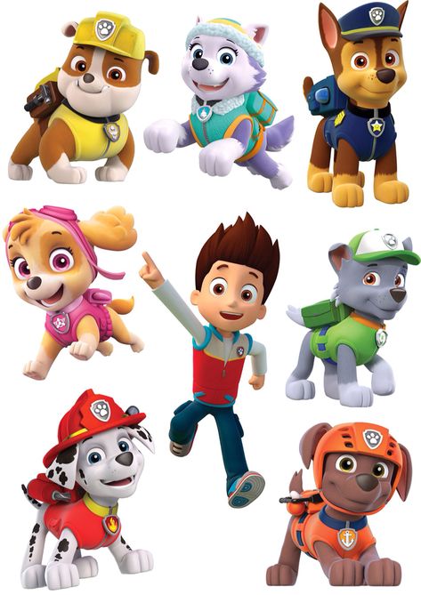 Paw Patrol Topper, Paw Patrol Badge, Paw Patrol Stickers, Imprimibles Paw Patrol, Paw Patrol Printables, Paw Patrol Birthday Theme, Paw Patrol Decorations, Paw Patrol Birthday Cake, Paw Patrol Characters