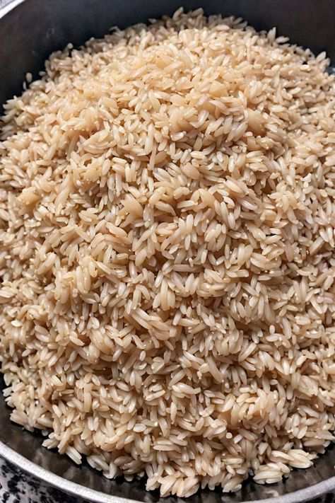 Learn How to Cook Brown Rice How To Make Brown Rice On Stove, Stove Top Brown Rice, Stovetop Brown Rice, Wild Brown Rice Recipes, Asian Brown Rice Recipes, Brown Rice Aesthetic, How To Cook Brown Rice On The Stove, Brown Fried Rice Recipe, Instant Brown Rice Recipes