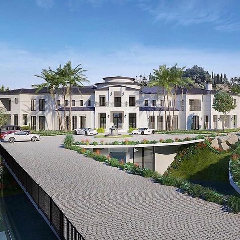 Bel Air Mansion, Big Mansions, Luxury Mansions, Luxury Houses Mansions, Doll House Plans, Modern Mansion, Beautiful Houses, Mansions Luxury, Mansions Homes