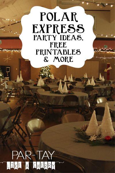 polar express christmas party ideas and free printables- everything you will need to throw your polar express party Polar Express Party Ideas, Polar Express Bell, Polar Express Christmas Party, Polar Express Theme, Polar Express Christmas, Polar Express Movie, Lds Christmas, Church Christmas Party, Polar Express Party