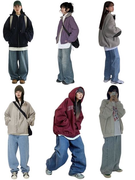 [PaidAd] 21 Impressive Japanese Streetwear Women Hacks You Never Thought Of In All Season #japanesestreetwearwomen Autumn Outfits Japanese, Street Style Baggy Clothes, Winter Fashion Streetwear, Street Wear For School, Outfits With Windbreakers, Baggy Outfits For Winter, Very Baggy Clothes, Cute Japanese Winter Outfits, Japanese Tomboy Outfits