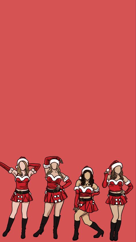 Crismas Wallpapers Aesthetic, Christmas Characters Wallpaper, Mean Girls Christmas Wallpaper, Christmas Music Wallpaper, Christmas Wallpaper Aesthetic Iphone, Preppy Christmas Wallpaper, Mean Girls Christmas, Funny Christmas Wallpaper, Christmas Wallpaper Ipad