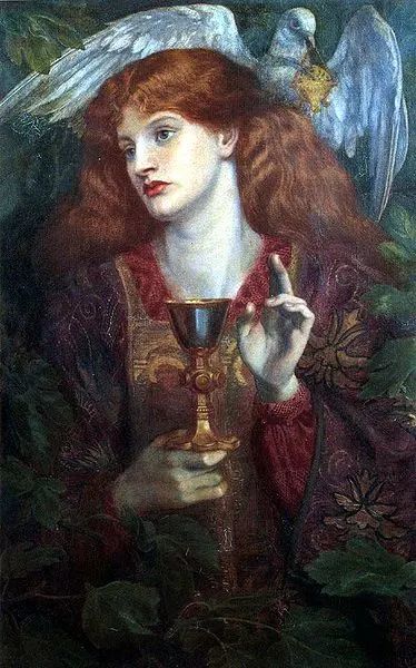 Pre Raphaelite Paintings, The Lady Of Shalott, Gabriel Rossetti, Medieval Artwork, Roi Arthur, Pre Raphaelite Art, Dante Gabriel Rossetti, Arthurian Legend, John William Waterhouse