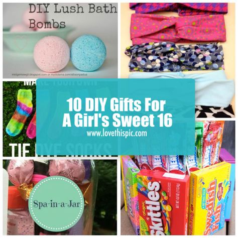 We have some creative sweet 16 gift ideas you can give your sister, daughter, niece and more Sweet 16 Gifts For Niece, Sweet 16 Gift Ideas Diy, Sweet 16 Gift Basket Ideas 16th Birthday, Diy Sweet 16 Gifts, Sweet 16 Diy Gift Ideas, 16 Days Of Gifts For Sweet 16, Sweet 16 Gift Ideas For Niece, Diy 16th Birthday Gifts, Sweet 16 Gift Basket Ideas