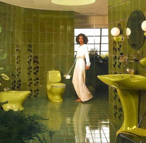 1970s Bathroom, 60s Interior, 70s Interior Design, Luigi Colani, 70s House, 70s Interior, Retro Interior Design, Villeroy And Boch, 70s Decor