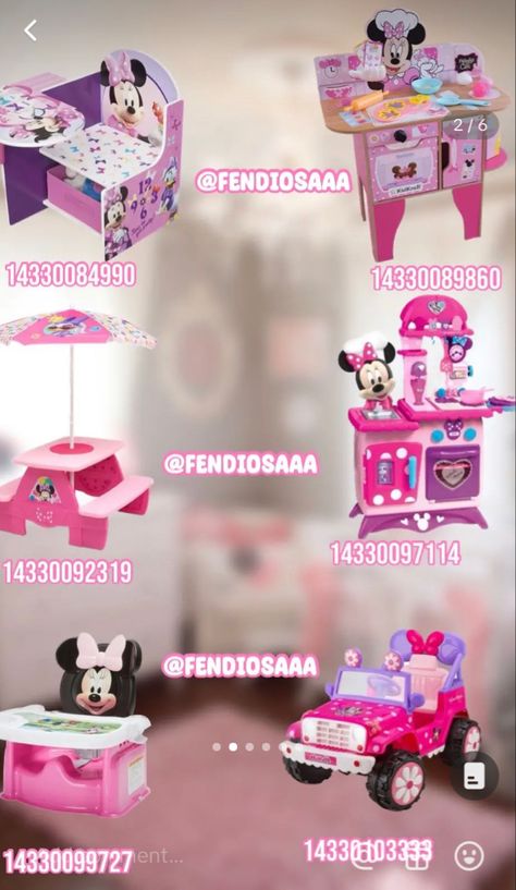 Bloxburg Minnie Mouse Room, Minnie Mouse Codes For Bloxburg, Toys Bloxburg Decals, Kid Bloxburg Room, Bloxburg Minnie Mouse Decals, Bloxburg Room Codes, Kids Room Decals Bloxburg, Minnie Mouse Decal Codes Bloxburg, Flower Codes Bloxburg