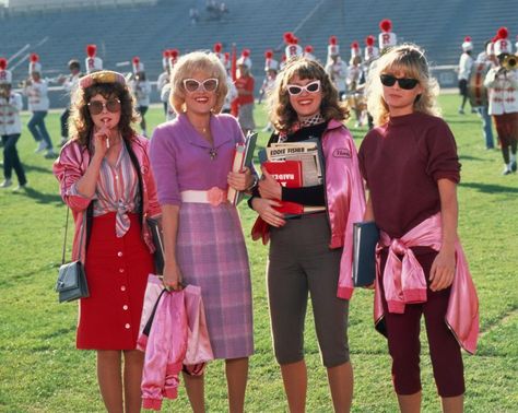 The Pink Ladies pledge to act cool, to look cool and to be cool. Grease Movie Fashion, Grease Fashion, Grease Outfits, Pink Ladies Grease, Grease Party, Grease Costumes, Grease Movie, Grease 2, Movie Fashion