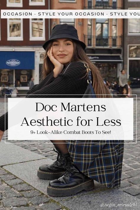 Black Dress With Dr Martens, Beige Doc Martens Outfit, Cute Outfits With Doc Martens, Dr Martens 2976 Outfit, Doc Martens Outfit Ideas, Dr Martens Outfit Ideas, Chelsea Boot Outfits Women, Tasman Slippers Outfits, Doc Martens Aesthetic