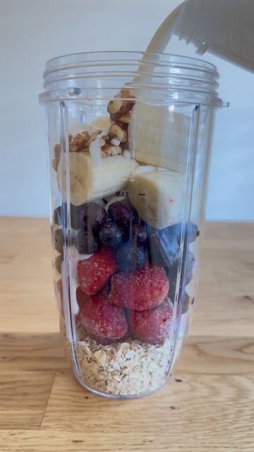 Healthy Whole Foods, Smoothie Diet Challenge, Fruit Smoothie Recipes Healthy, Smoothie Recipes Healthy Breakfast, Healthy Juice Recipes, Smoothie Diet Plans, Blueberries Smoothie, Meal Replacement Smoothies, Healthy Drinks Recipes