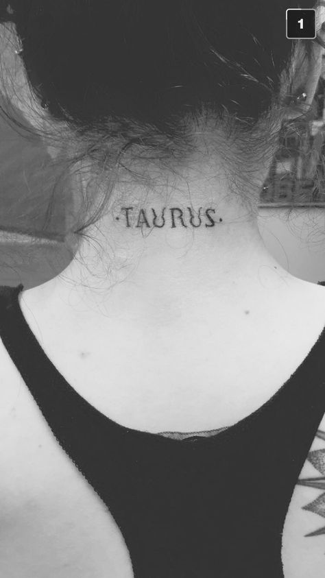 Taurus tattoo #taurus #tattoo #smalltattoo #zodiac #whatsyoursign Taurus Neck Tattoo, Horoscope Tattoos Taurus, Taurus Hand Tattoo, Taurus Sign Tattoo, Taurus Zodiac Tattoo, Tattoos Taurus, Taurus Tattoo Ideas, Tattoo Taurus, Taurus Symbol Tattoo