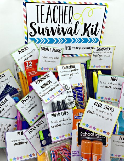 You searched for back to school survival - Teresa Kwant #thriftyfrugalmom #teachergift #teacherappreciation #cheapgifts #teacher #create #students #gifts. Go for more info 👉https://whispers-in-the-wind.com/top-10-graduation-gift-ideas/?teacher143 Back To School Survival Kit, Thankful Gifts, Schul Survival Kits, Teacher Survival Kit, Teacher Morale, Monte Alto, Survival Kit Gifts, School Survival Kits, Pto Ideas