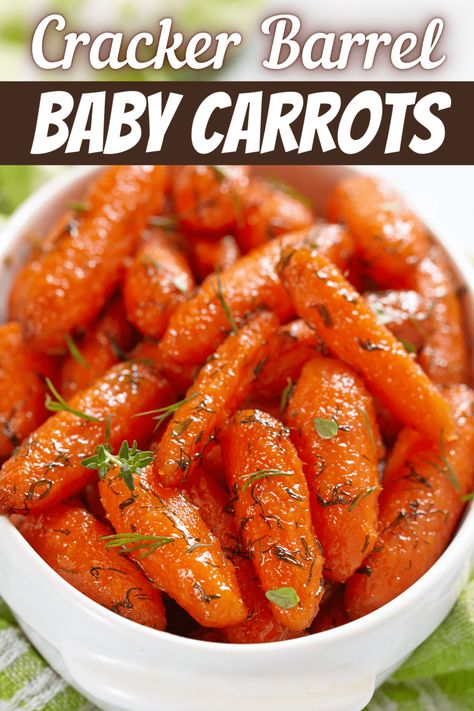 Crockpot Cracker Barrel Carrots 12 Tomatoes, Carrot Side Dish For Easter, Thanksgiving Recipes Side Dishes Carrots, Easy Carrots Recipe, Vegi Side Dish, Easy Sweet Carrots, Good Easy Side Dishes, Vegetable Side Dishes Carrots, Mini Carrots Side Dish