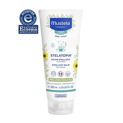 Amazon.com: Mustela Stelatopia Emollient Baby Balm - Rich Daily Balm for Eczema-Prone Skin - with Natural Avocado & Sunflower Oil - Fragrance-Free - 6.76 fl. oz: Premium Beauty Mosquito Repellent Lotion, Baby Balm, Extremely Dry Skin, Cleansing Oil, Sunflower Oil, Fragrance Free, Fragrance Free Products, Natural Ingredients, Body Care