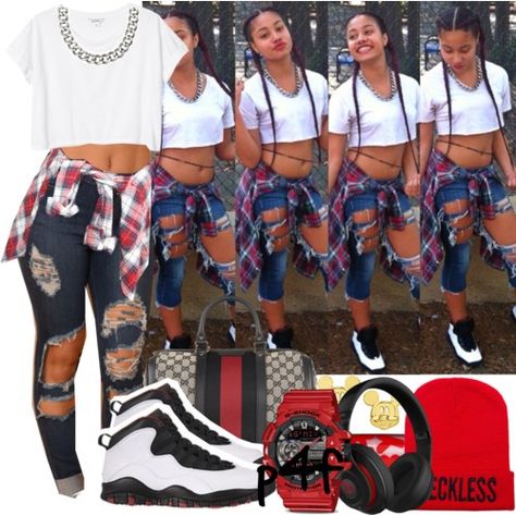 Passion 4Fashion: Baby Lips by shygurl1 on Polyvore featuring polyvore fashion style Monki Gucci G-Shock H&M Disney ASOS Relaxed Outfits, Dope Fits, Baby Lips, Relaxed Outfit, Fashion Closet, Monogram Tote Bags, Street Swag, G Shock, School Outfit