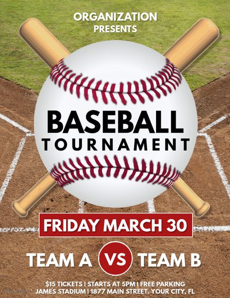 Baseball sport flyer, baseball tournament template, baseball game flyers, sports tournament flyers, sports game, baseball flyers, sports team. Baseball Tournament, Baseball Posters, Promotional Flyers, Baseball Theme, Sports Flyer, Baseball Design, Event Flyers, Poster Templates, Baseball Game