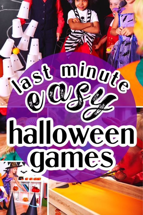 Pre School Halloween Games, Halloween Party Activities For Preschool, Easy Halloween Party Activities, Halloween Games For Trick Or Treaters, Easy Trunk Or Treat Ideas With Games, Halloween Game For 1st Grade, Halloween Party Third Grade, Easy Halloween Carnival Games For Kids, Halloween Class Party 3rd Grade