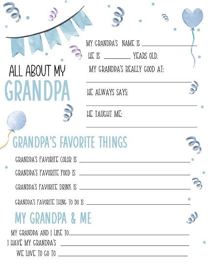 Looking for a fun Father's Day DIY gift for grandpa? Grab this cute All About My Grandpa free printable! All About Grandpa questionnaire . All About My Grandfather printable.  All About my grandpa interview. father's day printable for grandpa. grandparents day printable Diy Fathers Day Gifts For Grandpa, Grandpa Questionnaire Free Printable, All About My Grandpa, All About My Grandpa Free Printable, All About Grandpa Printable, Grandpa Crafts, Grandpa Printable, Fathers Day Questionnaire, Happy Birthday Grandpa