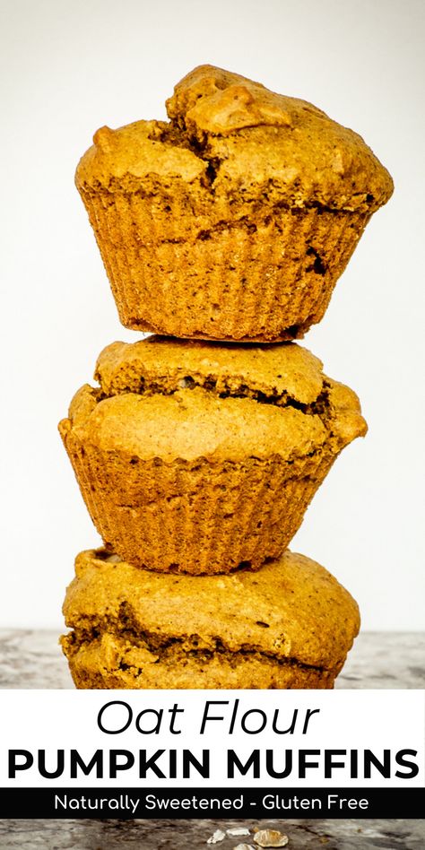 Pumpkin Oat Flour Muffins, Oat Flour Pumpkin Muffins, Oat Flour Muffins, Metabolism Recipes, Pumpkin Protein Muffins, Mini Pumpkin Muffins, Oat Flour Recipes, Gluten Free Pumpkin Muffins, Mediterranean Breakfast