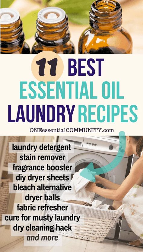 Essential Oil Recipes for Laundry Essential Oil Cleaning Recipes, Laundry Recipe, Homemade Dryer Sheets, Diy Dryer Sheets, Essential Oils For Laundry, Homemade Fabric Softener, Perfume Versace, Natural Bleach, Deep Cleaning Hacks