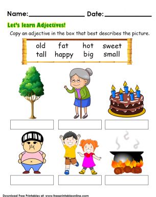 Adjectives For Kids, Adjectives Worksheet, Worksheet For Preschool, First Grade Reading Comprehension, Materi Bahasa Inggris, English Grammar For Kids, English Adjectives, Adjective Worksheet, Describing Words