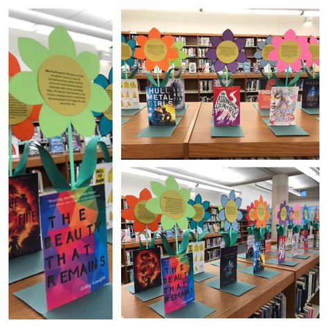 Library Spring Displays, Spring Library Display Ideas, Book Week 2023 Read Grow Inspire, Read Grow Inspire Book Week, Spring Book Display, Book Week 2023, Library Displays School, Spring Library Displays, Spring Library