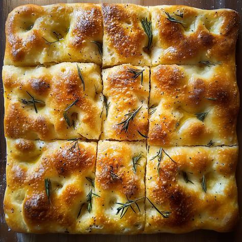 Easy Homemade Focaccia Bread Recipe Foccocia Bread, Italian Flatbread, Homemade Focaccia Bread, Spanish Bread, Italian Side Dishes, Homemade Focaccia, Pumpkin Chili Recipe, Focaccia Bread Recipe, Artisan Bread Recipes