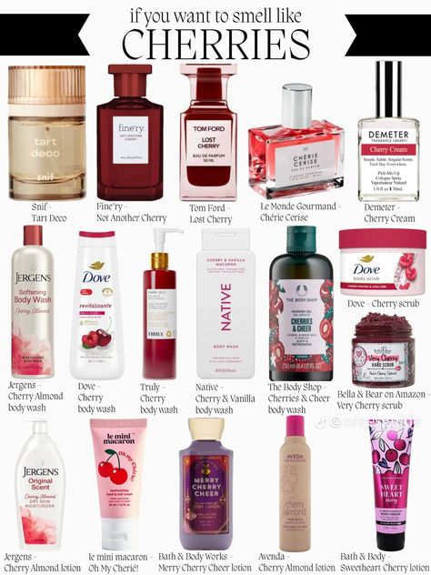 Cherry Vanilla Aesthetic, Black Skin Care Dark Spots, Perfume Tiktok, Scent Layering, Strawberry Lavender, Raspberry Pistachio, Scent Combos, Viral Aesthetic, Cherry Vanilla