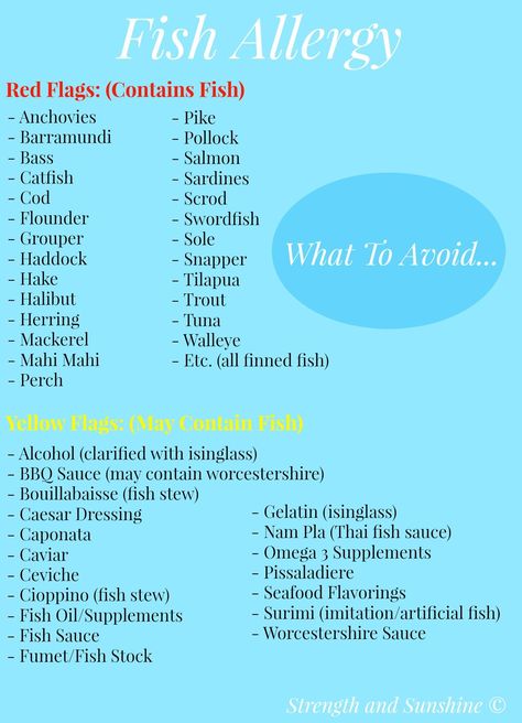 Fish allergies are not the same as a shellfish allergy. A fish allergy comprises what are called "finned fish", i.e. salmon, tuna, flounder, etc. Fish Allergy, Shellfish Allergy, Soy Allergy, Food Allergies Awareness, Allergy Awareness, Geek Food, Allergy Asthma, Asthma Symptoms, Elimination Diet