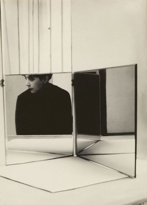 Florence Henri. 'Portrait' 1928 Florence Henri, Edward Weston, Study Photography, Experimental Photography, Multiple Exposure, A Mirror, Modernism, The Mirror, Self Portrait