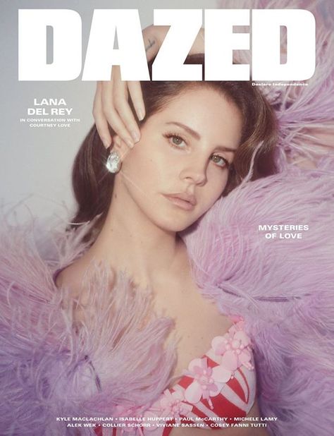 American superstar Lana Del Rey lands Dazed Magazine‘s latest cover story captured by British photographer Charlotte Wales and styled by Robbie Spencer. Lana Del Rey Fan, Magazine Front Cover, Viviane Sassen, Dazed Magazine, Korean Magazine, Paper Magazine, Lana Rey, Isabelle Huppert, Isabelle Lightwood