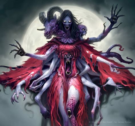 MtG: Eldritch Moon -Abolisher of Bloodlines-detail by JamesRyman on DeviantArt Eldritch Moon, Mtg Art, Eldritch Horror, Art Ancien, Cosmic Horror, Scary Art, Monster Design, Magic Art, Arte Horror