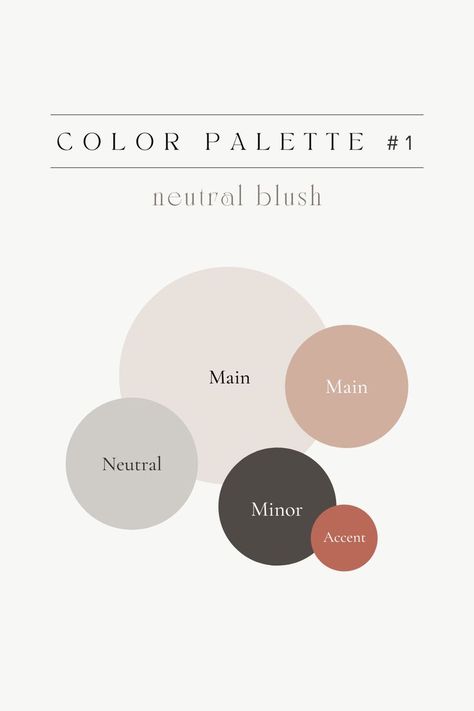 Blush Pallete Aesthetic, Color Palette For Restaurant Interior Design, Neutral Floral Color Palette, Elegant Neutral Color Palette, Bookstagram Color Palette, Wedding Planner Color Palette, Chic Color Palette Branding, Modern Branding Color Palette Neutral, Website Inspo Color Palettes