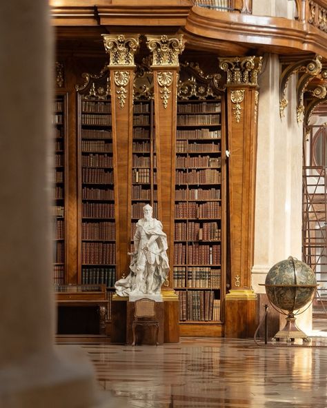 Michael Adair | The glorious Prunksaal of the Austrian National Library in Vienna, Austria. #library #librariesofinstagram #booklover #austria🇦🇹 | Instagram Austria Library, Library Vienna, Austrian National Library, Chic Apartment Decor, Sons Of Jacob, Chic Apartment, Chief Architect, Baroque Design, National Library