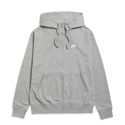 Grey Nike Zip Up Hoodie Outfit, Zip Up Nike Hoodie, Nike Zip Up Hoodie Outfit, Rosa Sweatpants, Grey Nike Hoodie, Pretty Shoes Sneakers, Nike Zip Up, Cute Jackets, Hoodie Outfit