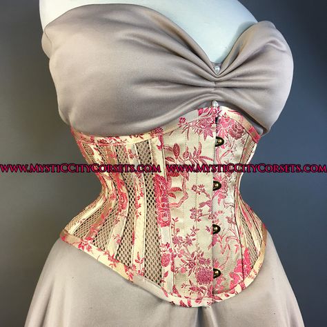 7 Corset Ideas, Waspie Corset, Corset Waist Training, Ribbon Corset, Corset Underbust, Corset Sewing Pattern, Modesty Panel, Steel Boned Corsets, Corset Waist