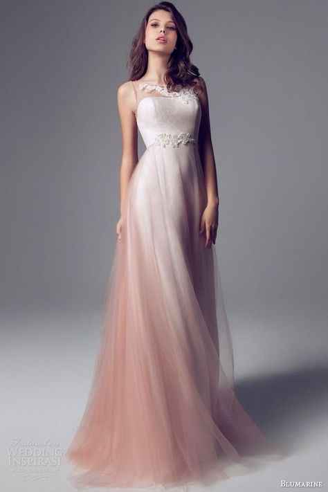 Ombre Wedding Dress, Illusion Wedding Dress, Mode Glamour, Ombre Wedding, Wedding Dresses 2014, Pink Wedding Dress, فستان سهرة, Colored Wedding Dresses, Gorgeous Gowns