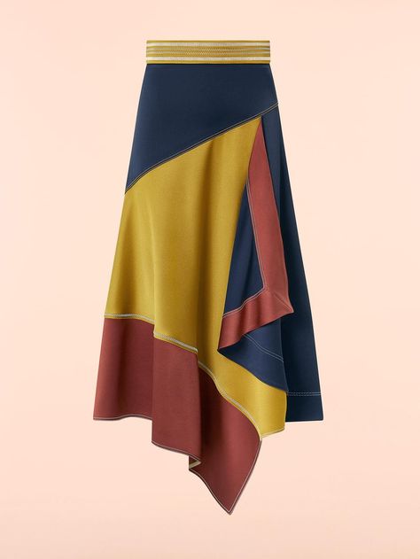 Asymmetric Skirt Pattern, Asymmetrical Skirt Pattern, Ruched Blouse, Blouse Fits, Pear Body, Pear Body Shape, Asymmetric Skirt, Work Dresses For Women, Peter Pilotto