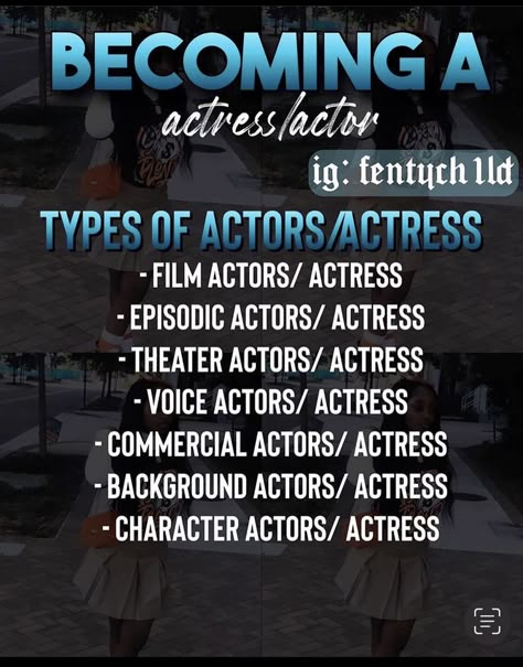 Types of actors How To Become Actress, How To Become A Better Actor, How To Become An Actor, Actor Affirmations, Acting Manifestation, Acting Lines, Acting Aesthetics, Acting Practice, Acting Dream