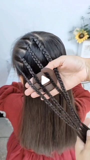 No Rubber Band Hairstyles, Easy Hair Styles For Little Kids, Beach Hairstyles For Kids, Kids Hairstyles Long Hair, Kids Princess Hairstyles, Toddler Gymnastics Hair, Easy Kids Updo Hairstyles, Half Up Half Down Hairstyles For Kids, Dinosaur Hairstyle