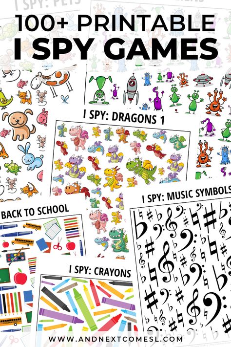 Do your kids love I spy games? There's over 100 printable I spy games for kids here for every season, occasion, and interest and tons of these are free printables! #ispygames #printablesforkids #ispygamesforkids Spy Preschool Activities, Preschool I Spy Free Printables, Preschool I Spy Printables, Free Printable I Spy Worksheets, Printable I Spy Pages, Preschool Mazes Free Printable, Spy Games For Kids Activities, I Spy Worksheets For Kids, I Spy Printables For Kids Free