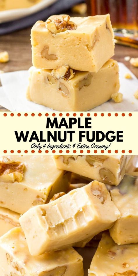 Maple Walnut Fudge, Maple Fudge Recipes, Maple Fudge, Homemade Fudge Recipes, Walnut Fudge, Fudge Recipes Easy, Peanut Recipes, Homemade Fudge, Christmas Candy Recipes