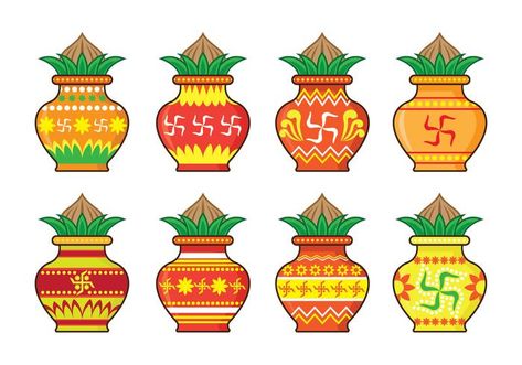 Kalash Icons Kalash Drawing Easy, Diwali Chart, Kalash Drawing, Kalash Decoration, Craft From Waste Material, Waste Material, Diwali Diy, Wedding Elements, Free Clipart