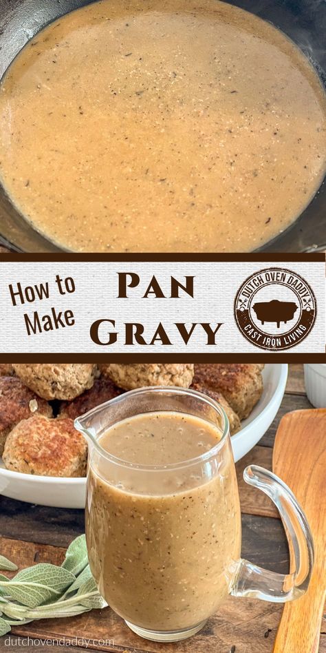 You can make amazing gravy without pan drippings from roasted meat with this basic recipe for Easy Skillet Pan Gravy. Making gravy is easy to do and can be made in less than 20 minutes. Pork Loin Gravy, Gravy Without Drippings, Making Gravy, Roast Gravy, Pork Gravy, Utah Food, Pan Gravy, How To Make Gravy, Skillet Pan