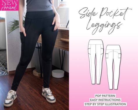 Yoga Pants Pattern Free, Leggings Sewing Pattern, Flare Yoga Pants Sewing Pattern, Afterglow Leggings Pattern, Yoga Trousers Sewing Pattern, Womens Leggings Pattern, Yoga Pants Pattern, Yoga Pants With Pockets, Women's Sewing Pattern