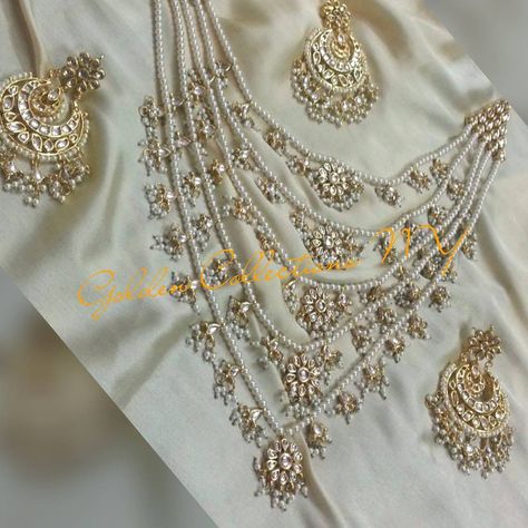 Rani Haar Gold, Shadi Dresses, Rani Haar, 7 Layer, Asian Jewelry, Gold Bridal Jewellery Sets, 7 Layers, Jewellery Sets, Indian Attire