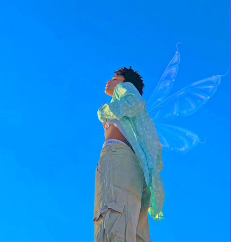 #fairy #fairyboy #indie #cottegecore #fairycore Fairy Boy Aesthetic, Rainbow Magic Fairies, Male Fairy, Fairy Boy, 21 Diner, Life Study, Character Fashion, Magic Fairy, Fairy Outfit